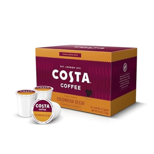 Image of Costa Coffee Colombian Decaf Single Serve Pods - Single Origin - 10 ct Box (Pack of 6)