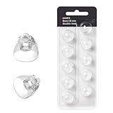 (Double Vent 10mm) Hearing Aid Domes for Oticon Minifit, Oticon Ear Caps Replacements Parts Accessories Domes for Oticon Hearing Aid Supplies Cleaning Kits(10 Pcs)