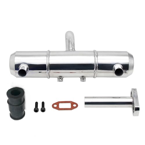 Flmlf FLF21S Aluminium Twin Exhaust Tuned Pipe For 1/5 Rc Hpi Rofun King Motor Rovan Baja 5B 5T 5Sc Ss Monster Truck Buggy thumb #1