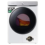 Samsung Asciugatrice DV16DG8600BW/U3, 16 kg, Pompa di Calore, Wifi, AI Dry, Programma Igienizzante, Carica Frontale, 68,6L x 98,4H x 84,4P cm