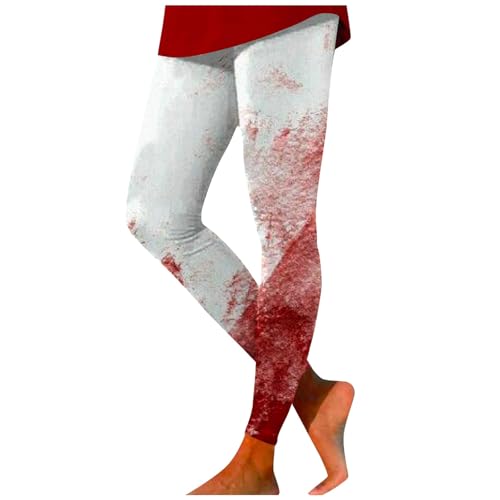 Leggings de yoga rojos de talle alto pantalones casuales para entrenar bailar y descansar