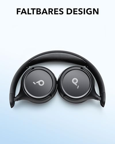 soundcore H30i Kabellose On-Ear Kopfhörer, Faltbares Design, Purer Bass, 70h Wiedergabe, Bluetooth 5.3, Leicht und bequem, App Steuerung, Multipoint-Verbindung