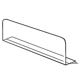 Retail Resource 4103740124 Clear Adhesive Shelf Dividers 16