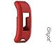pour Garmin Vivosmart HR Rouge étui de Protection en Silicone Souple imperméable -Protéger Votre Montre Bracelet Garmin - iSkyce 245A