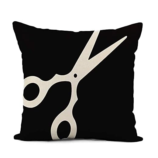 Prydnadskuddöverdrag frisör enkel sax välj ditt eget klippande hår frisör kuddöverdrag mjuka örngott utomhus kuddöverdrag för bästa vän, pojkar, 45 x 45 cm