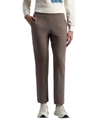 Image of Jockey 1302 Women's Super Combed Cotton Elastane Stretch Relaxed Fit Trackpants with Side Pockets