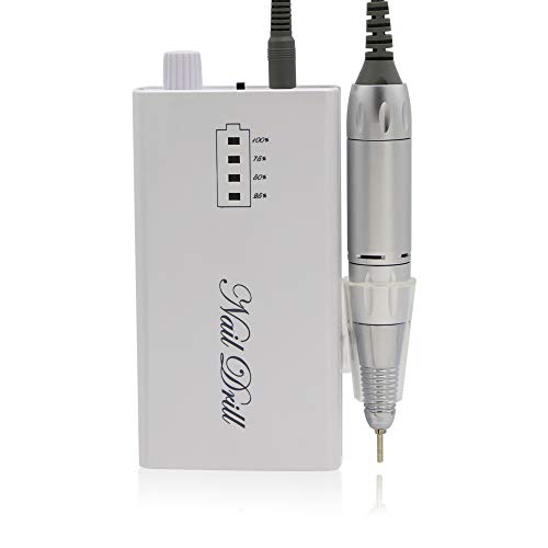 30000RPM Nail Drill Machine, AZ GOGO Professional Rechargeable Portable Electric Efile Nail Drill Machine for Acrylic Gel Nails, Manicure, Pedicure, Remove Cuticle etc - Salon Level