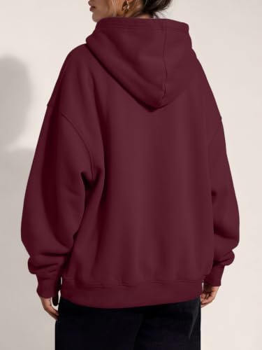 Image of Trendy Queen Women Oversized Hoodies Fall Outfits | Gentle Skin Feel, Aesthetic Drop Shoulder, Large Kangaroo Pocket, Seamless Daily Outfit Match
