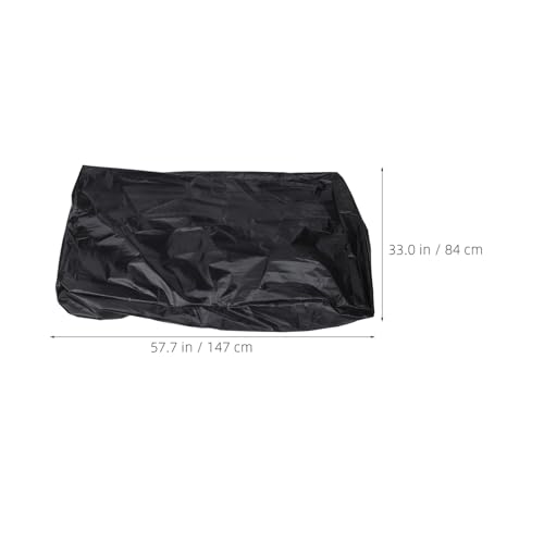 Housse pour souffleuse à neige en polyester noir bâche imperméable - 3