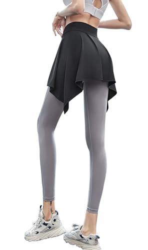 Women Yoga Ballet Wrap Skirt, Beach Cover Up Skirt, Athletic Skirt Sarong for Yoga Ballet Tennis Jogging2