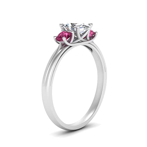 Image of Choose Your Gemstone Classic Three Stone Ring 925 Sterling Silver Oval Shape 3 Stone Engagement Rings Everyday Jewelry Wedding Jewelry Handmade Gifts for Wife US Size 4 to 12