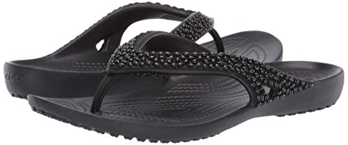 crocs kadee ii embellished women's flip flop sandals