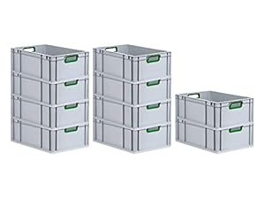 Proregal 10x Eurobox NextGen Transportbox grün