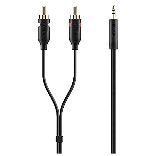 Belkin - Câble audio jack mâle vers double jacks mâle - 2M - Noir