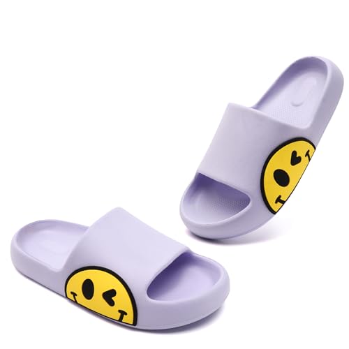 Guyarns Big Kids Cloud slides,Boys Girls Slides Non-slip Summer Beach Pool Shoes Toddler Cartoon Slides Sandals Indoor&Outdoor Garden Slippers Shower Shoes2