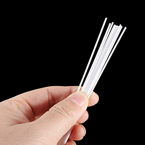 Uxcell 10Pcs Abs Plastic Square Bars Rod 1Mm×1Mm×20Inch For Architectural Model Making Diy White #TOP2