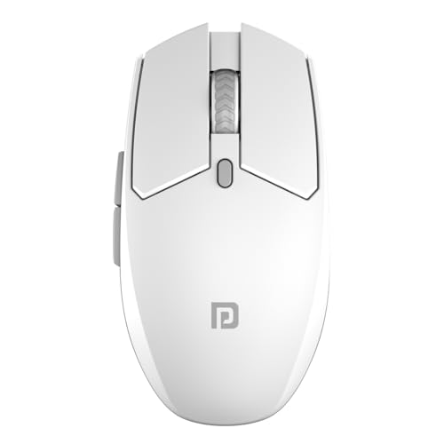 Image of Portronics Toad 36 Wireless Mouse, 2.4GHz, Rechargeable, 6 Buttons, 1600 DPI, Ergonomic Thumb Support, Universal Compatibilty, Built-in-Battery, for Windows /Mac /Android /iOS(White)