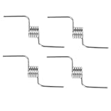Holibanna 4個 冷蔵庫のドアのバネ 冷蔵庫の付属品 ドアスプリング フレンチドアパーツ 鋼 Silver