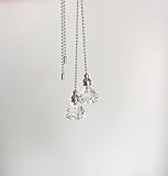 2 of Gorgeous Clear Acrylic Crystal Rain Drop Ceiling Lighting Fan Pulls