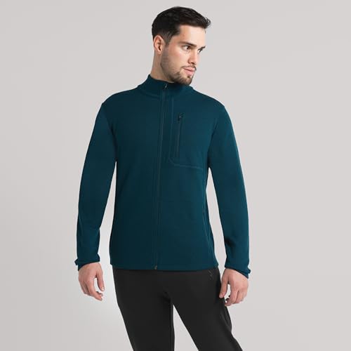 IBEX Merino Wool Shak Zip-up Jacket for Men | Warm, Breathable & Durable Outerwear for Outdoor Adventures | Perfect for Hiking, Camping, Running & Travel | Black (X-Large)2