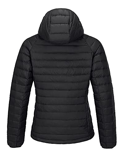 CAMELSPORTS Women's Down Jacket Hooded Winter Light Weight Short Puffer Coats Packable Warm Windproof Ladies Parka