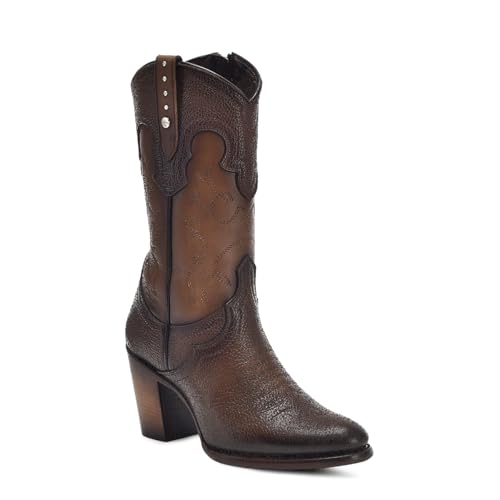 Cuadra Women's Bootie in Genuine Leather Brown 4V00RS