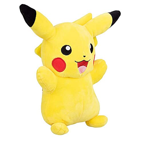 Pokémon - Peluche Pikachu Oficial 8 Pulgadas, Adorable, ultrasuave, Jugar y exhibir, Gotta Catch 'Em All, Amarillo