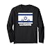 Israel Flag for Athletes and Fans of Lacrosse Long Sleeve T-Shirt