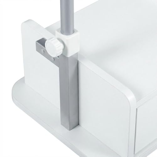Carro para laptop ajustable con ruedas y almacenamiento miniatura 6