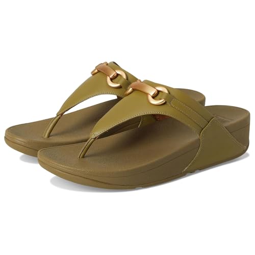 Image of FitFlop Lulu Chunky-Snaffle Leather Toe-Post Sandals