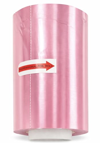 Foilmall farbige Profi-Friseuralufolie für den Salon – 12cm x 250 m x15 µm, 1 Rolle, Farbe zufällig ausgewählt