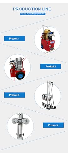 High Power Hydraulic Stone Wire Saw
