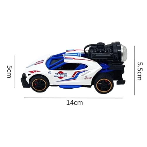 Image of Exclusive Alloy Metal Die-Cast Street Racing Car 1:36 Model with Mist Smoke Spray Pull Back Diecast Toy car with Light Music for Kids