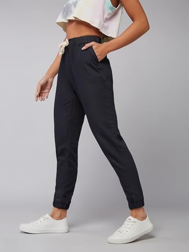 Image of Dolce Crudo Women's Skinny High Rise Cropped Fringed Hemline Stretchable Denim Jeans