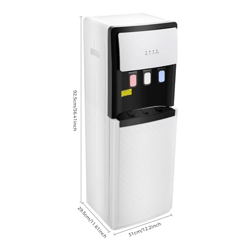 Image of 5 Gallon Bottom Loading Water Dispenser, 500W Heating / 90W Cooling Hot and Cold Water Dispenser 110V Water Cooler with 3 Temperatures for Home, Office and Restaurants 12.2 x 11.61 x 36.41 in