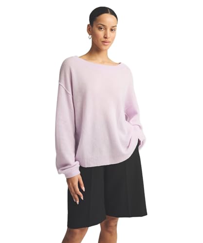 Image of NAADAM Women's Lightweight Reversible Cashmere Wide Neck Sweater