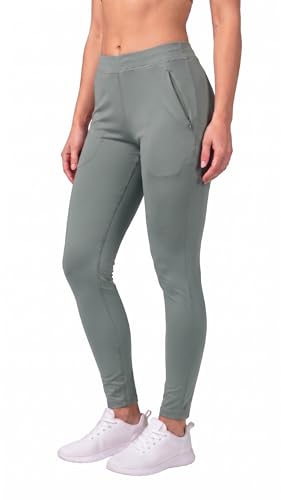 Image of Mehrang Stretchable Yoga Pants for Women & Gym Pants for Women Workout with Mesh Insert & Side Pockets