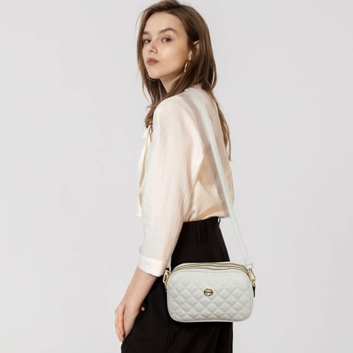 EXTREE Quilted Crossbody Bag, Trendy Design Shoulder Purse4