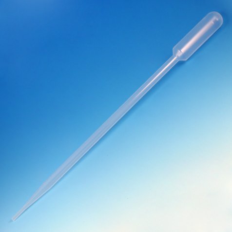 Transfer Pipet, 15mL, Graduated to 5mL, Extra Long, 215mm (8.5 Inches Long), 250/Box, Box of 250