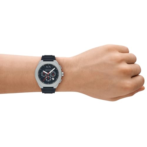 Image of Armani Exchange Analogue Men's Watch (Blue Colored Strap)
