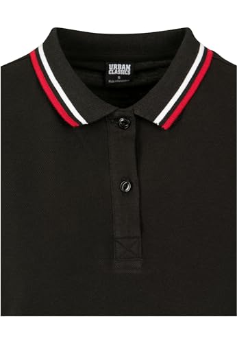 Urban Classics Ladies Polo Mujer Vestido Corto Negro M 100% algodón