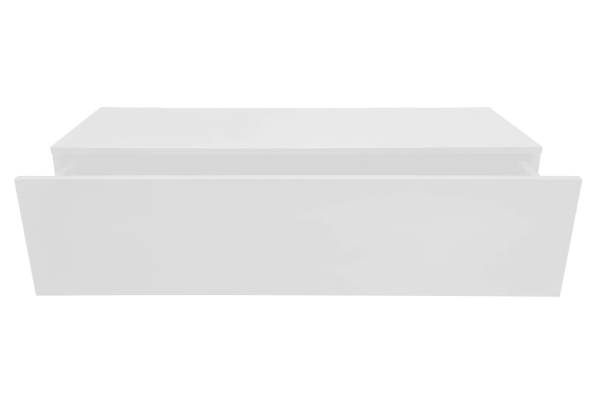 VDD Armario flotante para pasillo – Armario colgante – con cajón – 100 cm de ancho – blanco