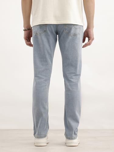 Image of WROGN Men's Cotton Stretch Jeans | Solid | Slim Fit