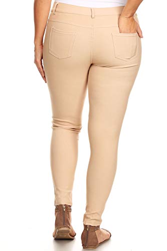 Image of YELETE Women's Basic Five Pocket Stretch Jegging Tights Pants