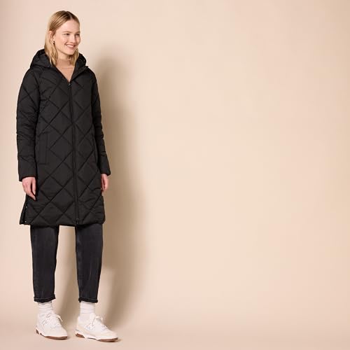 Amazon Essentials Women's Puffer Jacket, Heavyweight Diamond Quilted Knee Length Winter Coat2