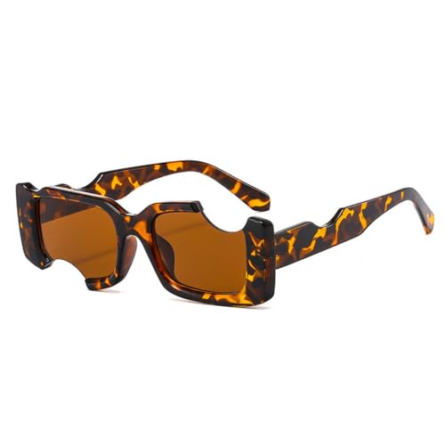 Lunettes de soleil rectangle de mode vintage pour femmes et hommes