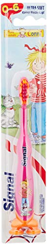 Signal Kids tandenborstel (voor kinderen van 0 tot 6 jaar Ultra Soft), met praktische zuignappen, per stuk verpakt
