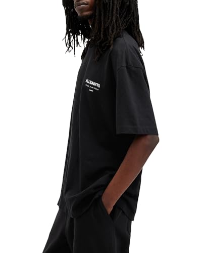 Image of AllSaints Men's Underground Oversized Short Sleeve Crew Neck Shirt