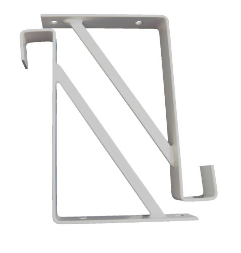 Metallbau Sent Maintien mural en caoutchouc pour base de machine à laver, 165 mm, Acier inoxydable, Support mural