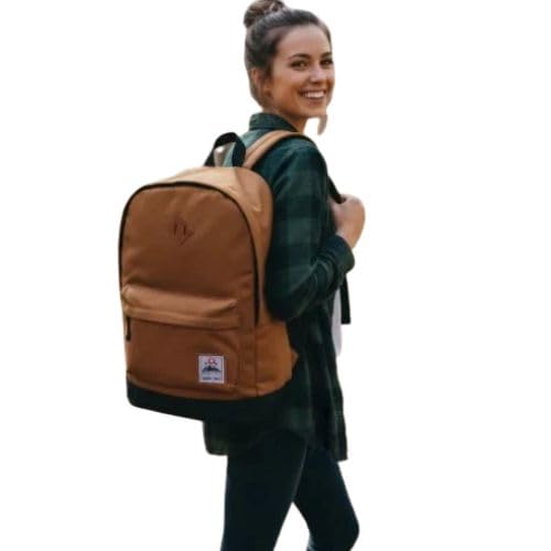 Mochila Unissex Escolar – Estilo Casual e Espaçosa, Único, Marrom